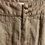 Coldwater Creek Women’s 12P Linen Cotton Blend Cropped Wide Leg Pant Brown Color Photo 6