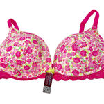 Adore Me Womens Floral Rose Print Full Coverage Nare Contour Bra Size 38D NWT Photo 0