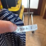 Soma  Cool Nights Striped Navy Blue White Lounge Pajama Pants Size Large Photo 5