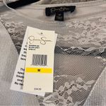 Jessica Simpson  Metallic Long Sleeve Top Size Medium‎ Photo 4