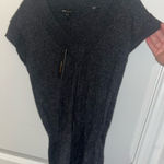 BCBGMAXAZRIA NWT Ribbed Knit Sweater Top Tie Waist Wool Angora Cap Sleeve Sz Med Photo 0