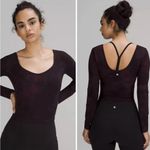 Lululemon  Align Women’s Diamond Dye Cassis Black Crop Top Photo 5