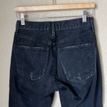 AGOLDE Cherie distressed black high rise straight ieans Photo 10