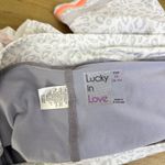 Lucky In Love Skirt Womens Size Medium Gray Skort Animal Instinct Leopard Mesh Photo 7