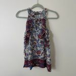 J.Crew Point Sur white, blue & red paisley tank top size 4 Photo 11