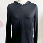 Fabletics  Black Pullover Hoodie Top, Athleisure Sporty Yoga‎ Pilates Large Photo 0