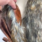 Powder River Outfitters Vest Womens XL Brown Faux Leather/Fur Belted Photo 6