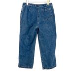 1990s New York & Co. Vintage High Rise Straight Leg Jeans with Ribbon Belt 30" Blue Photo 3