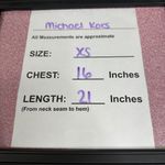 Michael Kors Michael Women's XS Brown Genuine Leather Moto Jacket Lace Up Detail Photo 14