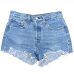 Levi's Levi’s 501 High Rise Distressed Denim Shorts Women’s 27 Jazz Solo Button Fly Photo 0