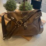 Coldwater Creek Faux Leather Magnetic Close Studded Western Style Purse Photo 0