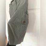 Chico's Chico’s Olive Green Cargo Straight Skirt Army Green Cotton Blend Size Medium 10 Photo 3