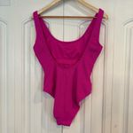 Love & Sports Pink Textured One‎ Piece Swimsuit Size Medium Photo 1