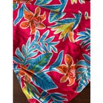 Sunsets Two Piece Red Floral Swimsuit w/Keyhole Removable Pads‎ Size 16 / DD Photo 9