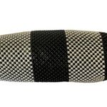 Lulu Townsend Striped Metal Beaded Mesh Wristlet Purse Evening Bag Photo 5