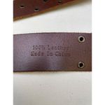 Vintage Womens Brown Leather Belt with Copper Studs Size S SKU 6509 Photo 5