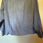 Jones New York Sky Blue 100% Linen Blouse Photo 8