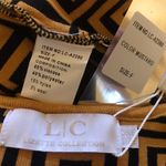 Lizette Collection 2-Piece Black & mustard Jacquard Monogram Crop Top & Skirt Set one size Photo 10