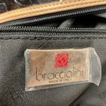 Braccialini Women's Glossy Classic Top Handle Handbag Black Beige One Size Photo 11