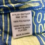 Pink Owl Swirly Abstract Mini Dress Lime Yellow Green Blue Dress Unique AOP sz M Photo 7