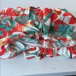 Vibrant Floral Halter Maxi Dress Orange Size undefined Photo 8