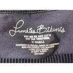 FRANKIES BIKINIS Black Ribbed Knotted Scoop Neck Wide Strap Greer Top Size XS Photo 8