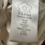 Farm Rio  Linen Embroidered Pineapple Playsuit Shorts Romper White Long Slv XS Photo 6