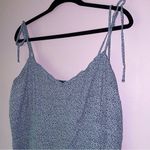 Abercrombie & Fitch Size XL Mini Dress Blue Ditsy Floral Ruffle Babydoll Boho Photo 1