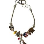 New York Charm Bracelet I Love NY Taxi Heart Statue of Liberty New Big A… Photo 0