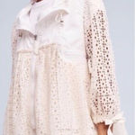 Anthropologie Hei Hei  Jacket Lace Eyelet White Lightweight‎ Bohemian Size S EUC Photo 0