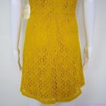 Altar'd State NEW mustard yellow lace dress with ruffle neck , M Photo 7