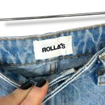 ROLLA'S Original Straight Leg City Worn G'Day Mate High Rise Distressed Jeans Blue Size 25 Photo 5