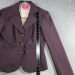 Phoebe Couture Phoebe Pinstripe Blazer Jacket Women 4 Three Button Fitted Career Academia Photo 2