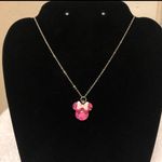 Handmade Pink Glitter Minnie Mouse Necklace Photo 3