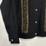 Vintage Western Cowgirl Top Womens Large Rhinestone Rodeo Bedazzled Embellished Black Photo 6