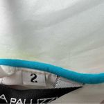 Mia Paluzzi Strapless Hibiscus Mini Dress Tropical Floral Print Size 2 Y2K Party White Photo 5