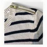 Theory  Zelphia Cashmere Cotton Blend Sweater Sz L Classic Gold Zipper Photo 8