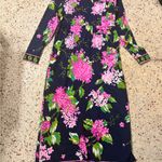 NWT vintage Don Manuel of Mjamj floral dress Blue Size 12 Photo 4