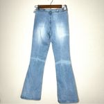 Watch LA Women's Vintage Y2K 26 Low Rise Light Wash Flare Jeans Belted Blue Photo 1