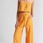 Billabong X SINCERELY JULES Bring On Wide Leg Pants & top Cotton Mango Size M Photo 0