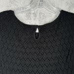 Loft Sweater Womens Small Black Knit Top Neutral Whimsigoth Dark Fairy Grunge Photo 4