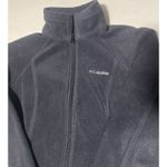 Columbia Wear Full Zipper Fleece Mock Turtleneck Women's Size S Gray Pockets Photo 1