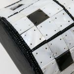 Vintage 80s Mother of Pearl Barrel Bag Black Photo 8