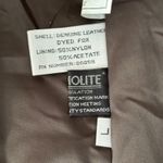 Vintage Rallee Leather Fox Fur Coat Sz L Chocolate Brown Thermolite Maximalism Size L Photo 11