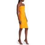 House Of CB  Julianna Strapless Ruched Corset Dress Women's XS Orange NWOT Photo 8