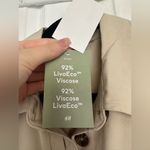 H&M New safari Sleeveless Beige Button-Up Dress with Belt size small Photo 3