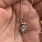 14k Gold Diamond Heart Shape Necklace Photo 1