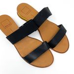 DV by Dolce Vit Dolce Vita Black Leather Double Strap Slide Sandals  Photo 7