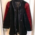 Borg vintage faux fur sleeve jacket Black Size L Photo 0