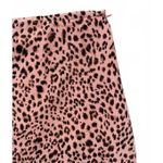Francesca's Miami Mini Skirt Medium Pink Brown Animal Print Ruffle Tiered Chic Photo 3